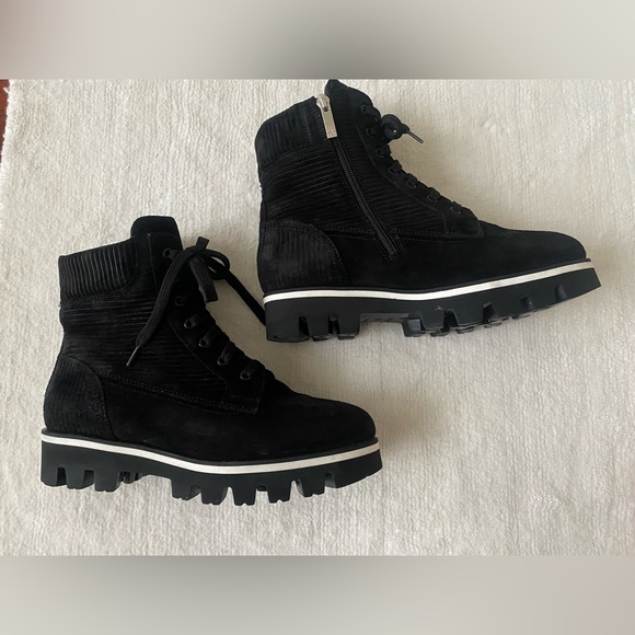 Aquatalia Corduroy Suede Ankle Boots - Picture 5 of 6